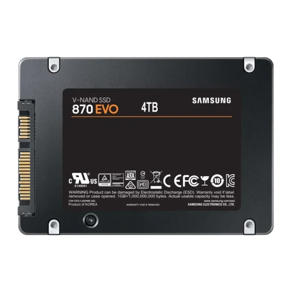 Samsung 870 EVO MZ-77E4T0BW SATA 3.0 2.5" 4 TB SSD