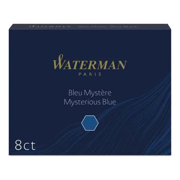 Waterman Dolma Kalem Kartuşu Siyah-Mavi 8'Li S0110910