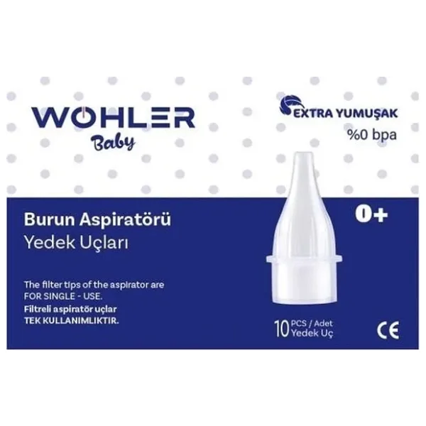 Wohler Baby 10'lu Nazal Burun Aspiratörü Yedek Uç