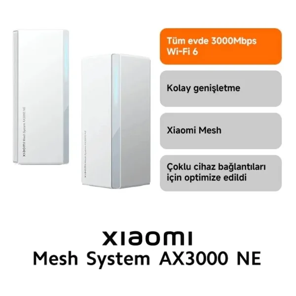 Xiaomi AX3000 NE 3000 Mbps 2'li Router