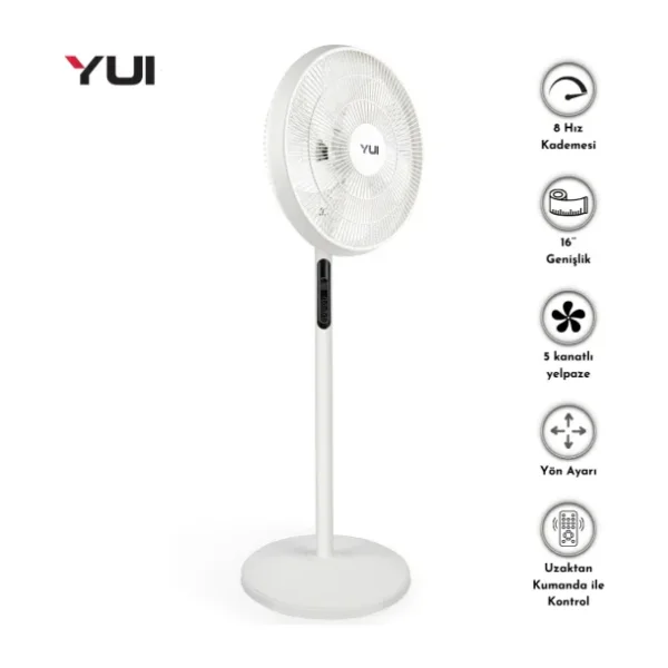 Yui F60 Kumandalı Ayaklı Vantilatör
