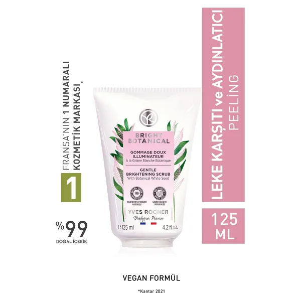Yves Rocher Bright Botanical Aydınlatıcı Ton Eşitleyen Krem Dokulu Peeling 125 ml
