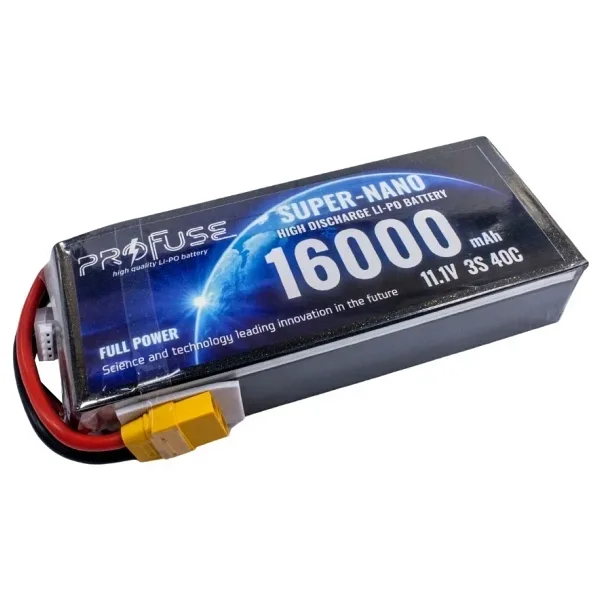 11.1V 3S 16000mAh 40C Lipo Batarya