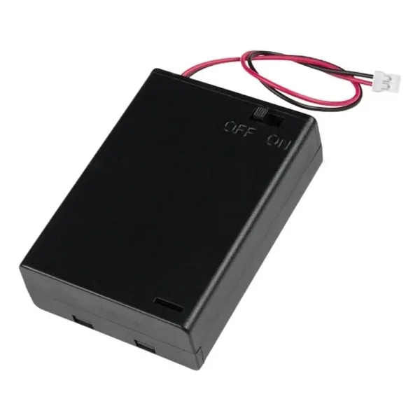 3'lü AA Pil Yuvası - JSH PH-2.0 Anahtarlı ve Kapaklı