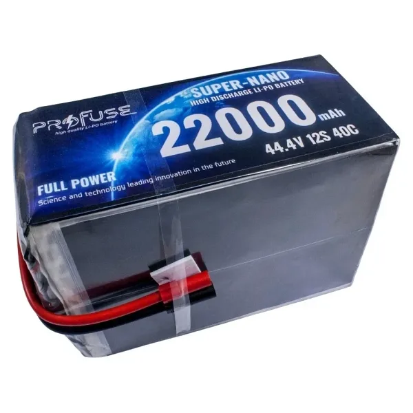 44,4V 12S 22000mAh 60C Lipo Batarya