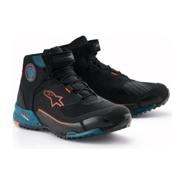 Alpinestars Cr-X Drystar Mavi-Turuncu Erkek Motosiklet Ayakkabısı