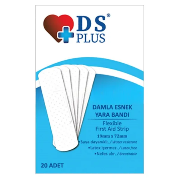 DS Plus Esnek Su Geçirmez 20'li Yara Bandı