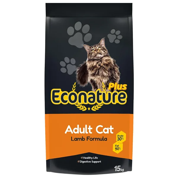 Econature Kuzu Etli 15 kg Yetişkin Kedi Maması