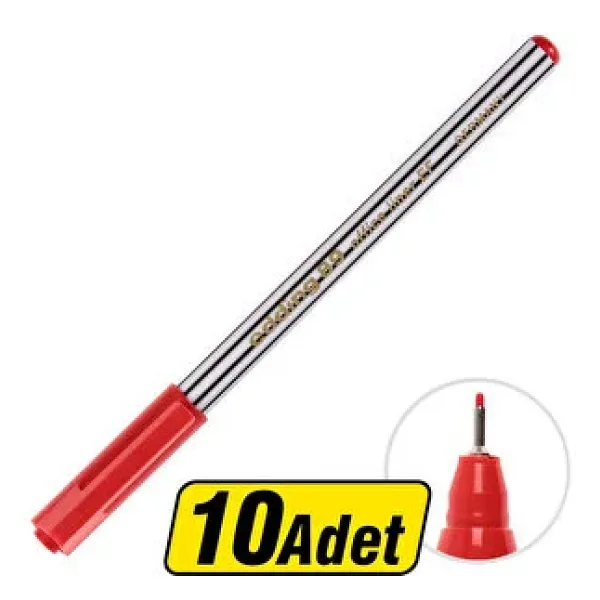 Edding 89 0.3 mm Kırmızı İnce Uçlu Fineliner Keçeli Kalem