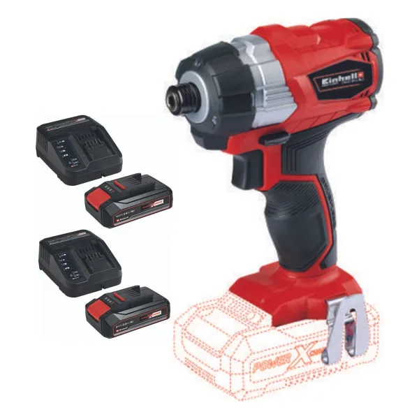 Einhell TE-CI 18 Li BL Çift Akülü 2.5 Ah Darbeli Vidalama Makinesi