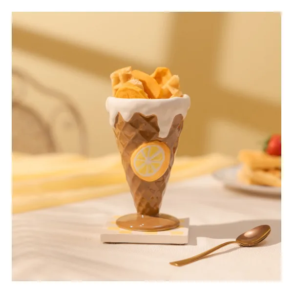 Evidea Kitchen Portakal Desenli Seramik Dondurmalık - Renkli