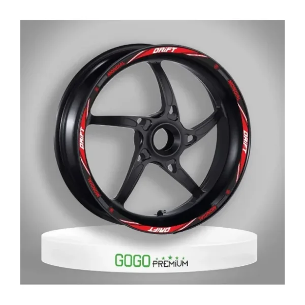 gogo premium DRİFT L UYUMLU KIRMIZI 1 SET JANT ŞERİDİ