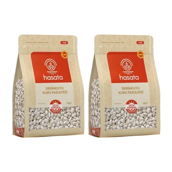 Hasata Derinkuyu Kuru Fasulye 1000 gr x 2 Adet - 1 kg
