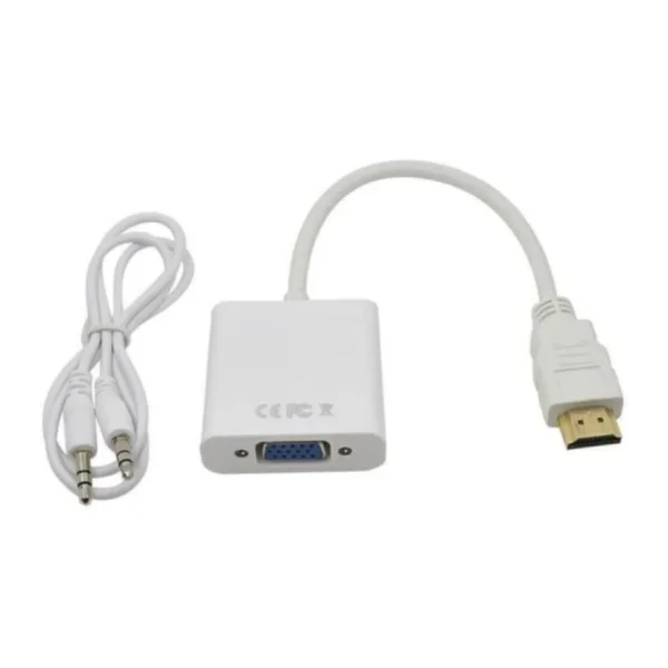 Hdmi To Vga Kablo Ses Destekli Çevirici Dönüştürücü