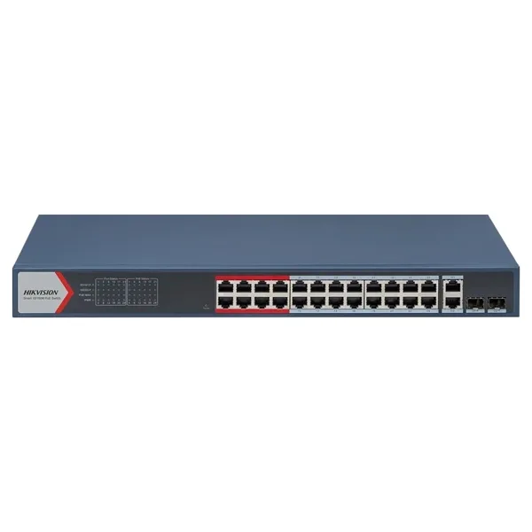 Hikvision DS-3E1326P-EI(B) 24 Port 10/100/1000 Mbps Gigabit PoE Switch