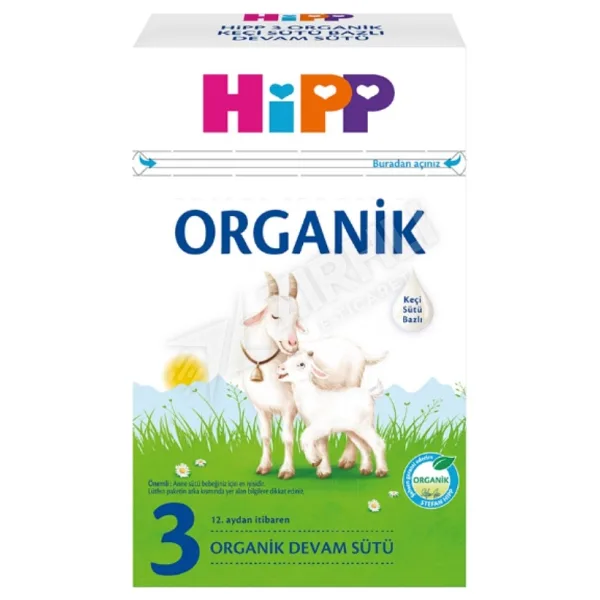 Hipp Organik 3 Keçi Sütü Bazlı Devam Sütü 400 gr 3 Adet