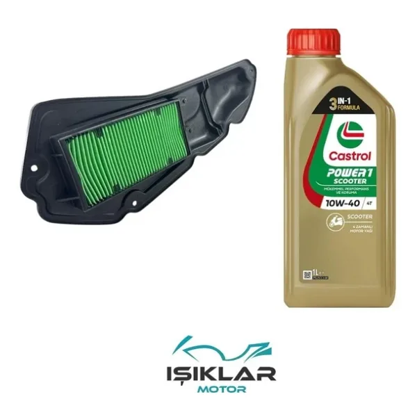 Honda Pcx 125 14-17 Castrol Yağ Ve Hava Filtre Bakım Seti Bs0033