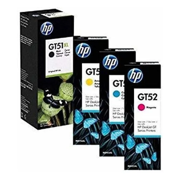 HP GT51XL 52 CMYB 4' lü Mürekkep Kartuş Mürekkebi