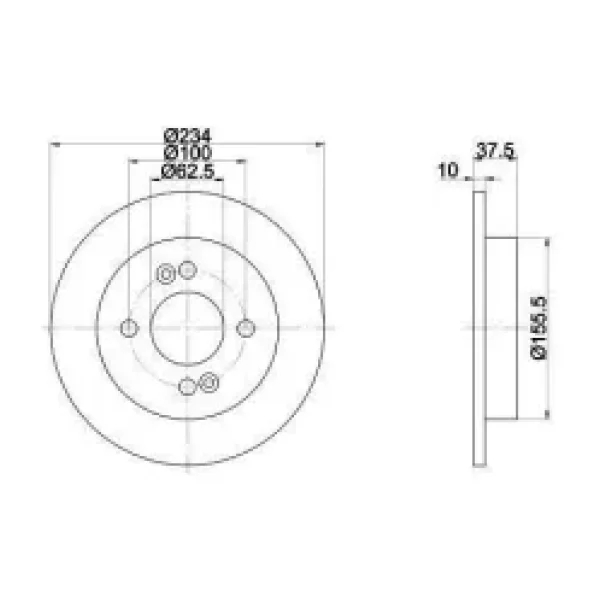 Hyundai İ10 Arka Fren Diski (2008-2011) 1.1 5841107500