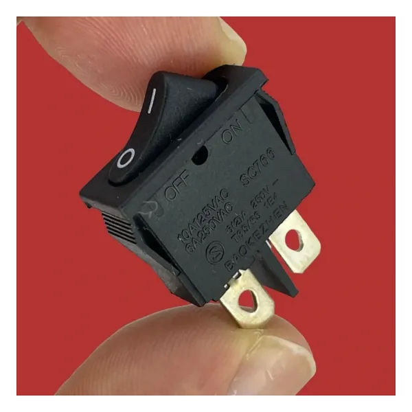 IC-117A Mini Dar Işıksız Anahtar ON-OFF 2P