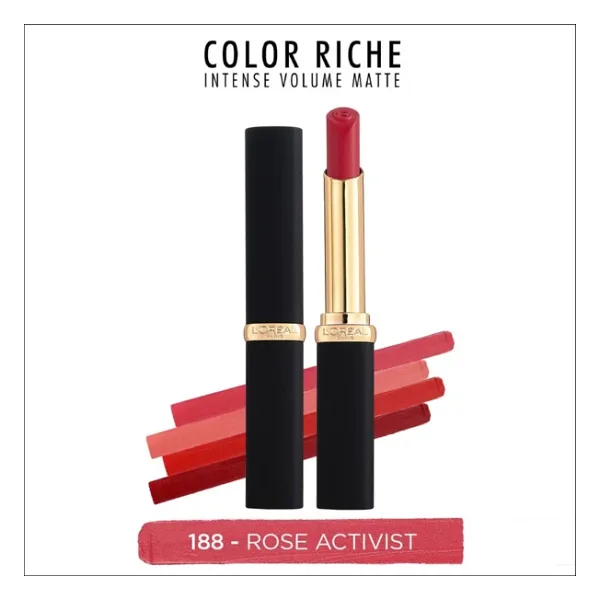 L'Oreal Paris Color Riche Intense Volume Matte 188 Rose Activist Stick Ruj