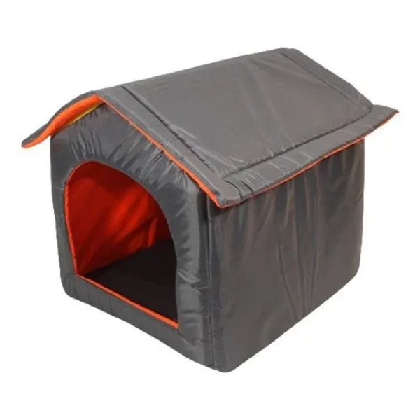 La Vista Dış Mekan Kedi ve Köpek Kulübesi Füme 50-55-52cm
