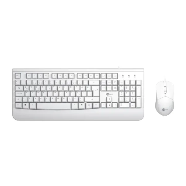 Lenovo Lecoo CM105 Beyaz Kablolu Klavye Mouse Seti