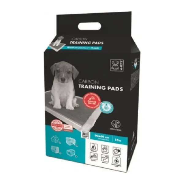 M-Pets Karbonlu 60x90 cm 15'li Yavru Köpek Eğitim Çiş Pedi