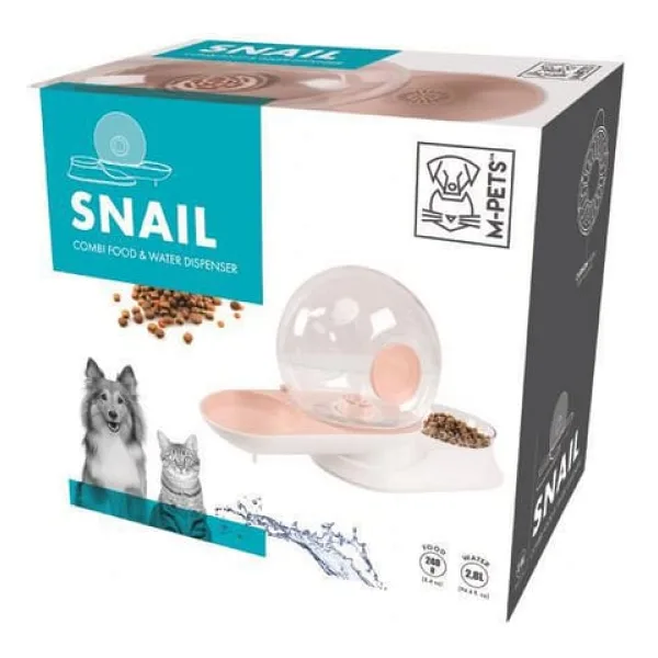 M-Pets Snail 2.8 lt Pembe Su Kabı