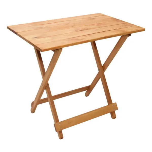 Mavienerji Dekoratif Ahşap Katlanır Masa Piknik Balkon Masası 70cm X 60cm