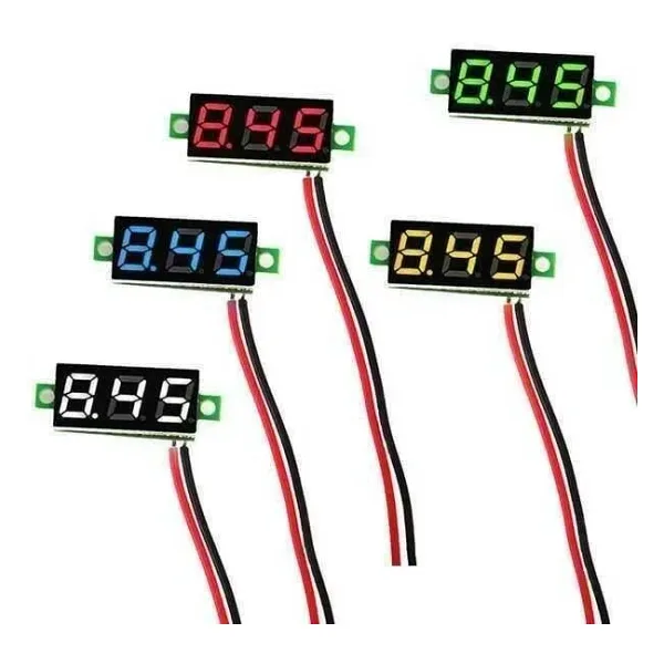 Mini Voltaj Göstergesi Yeşil 3.5V - 30V Voltmetre