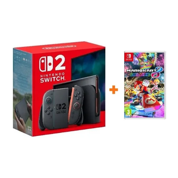 Nintendo Switch 2 Oyun Konsolu + Nintendo Switch Mario Kart 8 Deluxe Oyunu