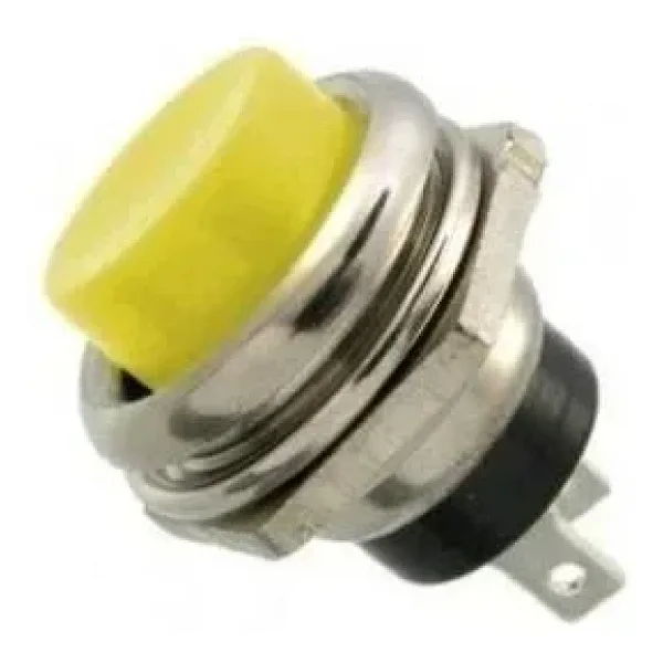 PBS26 16mm Push Buton - Sarı