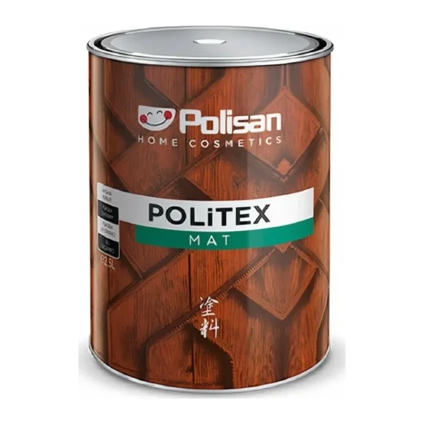 Polisan Politex Mat Vernikli Ahşap Koruyucu 2,5Lt Ceviz