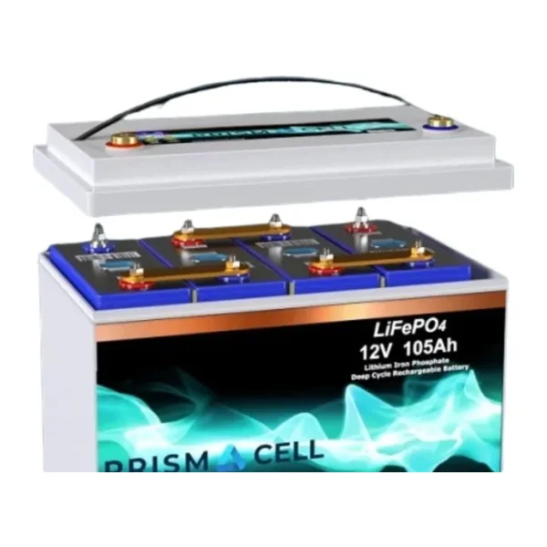 Prismacell Lifepo4 Akü 105a 105 Amper 12.8 Volt Lityum Marin, Karavan, 12v 100a Solar Akü Batarya