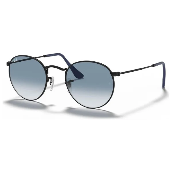 Ray-Ban Round Metal 3447 006/3F Black-Light Blue Güneş Gözlüğü