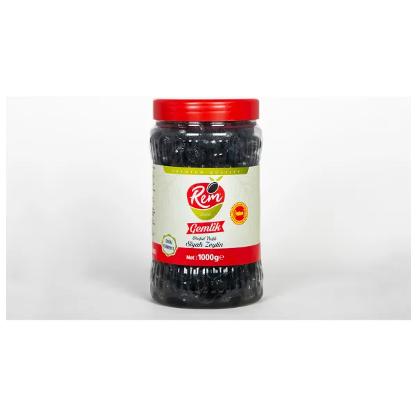 Rem Gemlik Doğal Yağlı Siyah Zeytin 1 KG