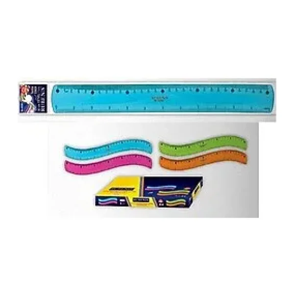 Rubenis Flexible Esnek Silikonlu (Kırılmaz) Cetvel 30 cm