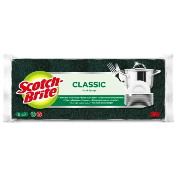Scotch-Brite Klasik Yeşil 8'li Bulaşık Süngeri