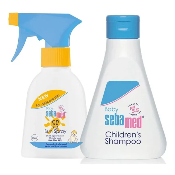 Sebamed Çocuk Yaz Seti - Sebamed Baby Sun Sprey 50Spf 200ml - Sebamed Baby Şampuan 150 ml