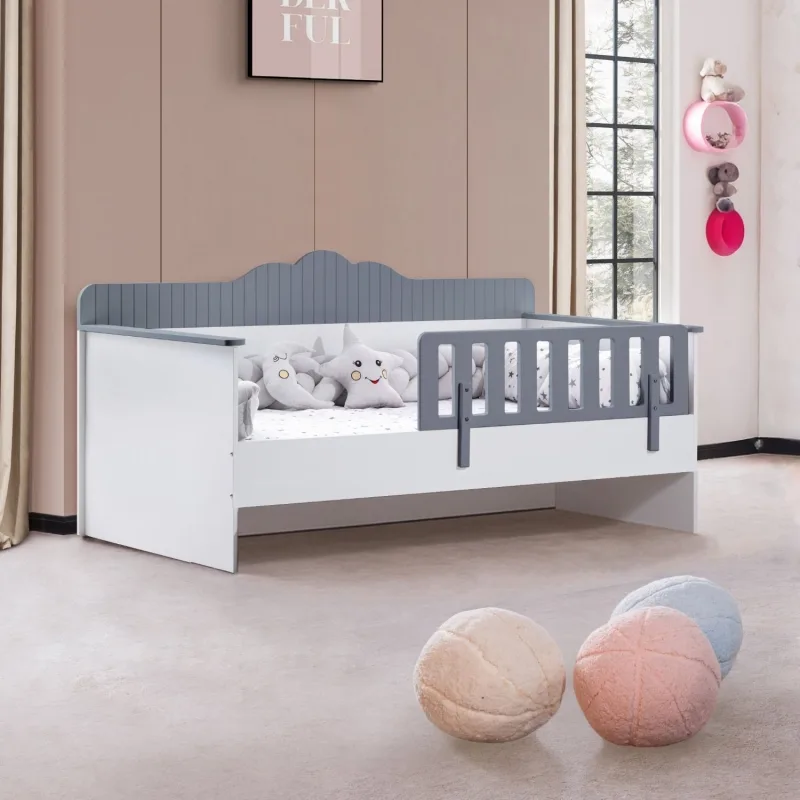 Setay Mobilya Flower Gri 90x190 cm Yavrulu Montessori Karyola