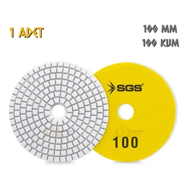 SGS Elmas Polisaj Pedi Mermer-Granit-Fayans - Islak - 100 Kum - 1 Adet