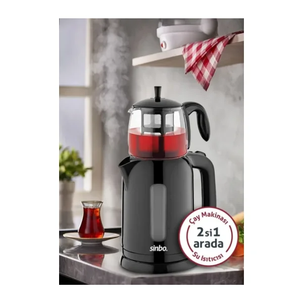 Sinbo STM-5840 1600 W Cam Demlikli Çay Makinesi