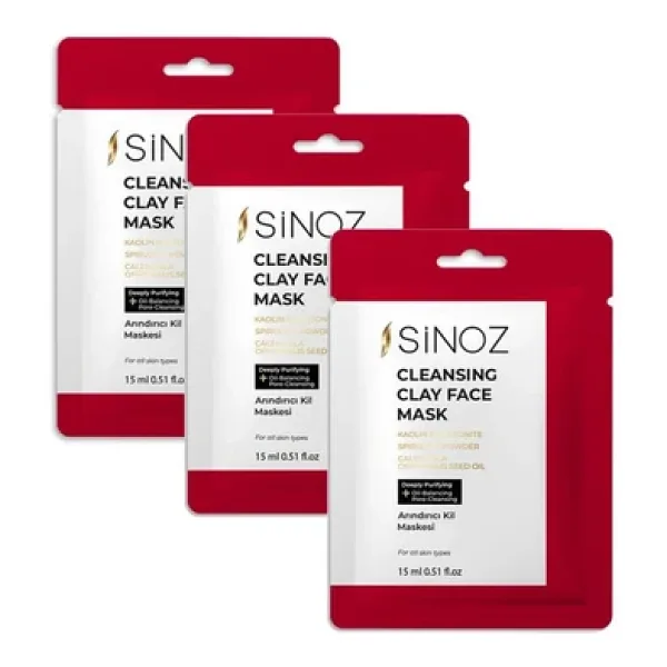 Sinoz Tek Kullanımlık 15 Ml Yüz Bakım Maskesi X3 Adet