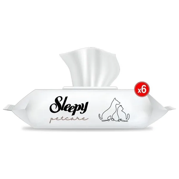 Sleepy Petcare Evcil Hayvan Islak Havlusu 6x60(360 Yaprak)