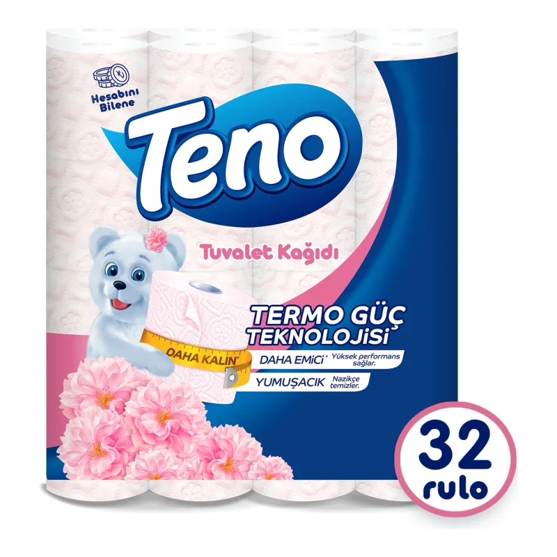Teno Pudra Kokulu 32'li Tuvalet Kağıdı