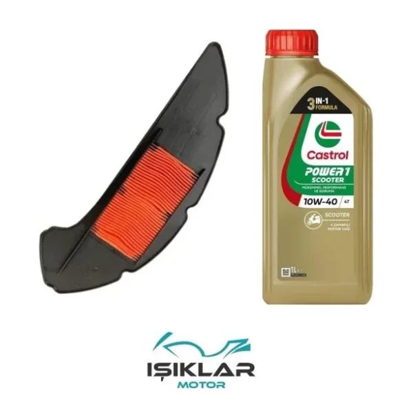 Yamaha Nmax 125-155 Castrol Yağ Ve Hava Filtre Bakım Seti Bs0023