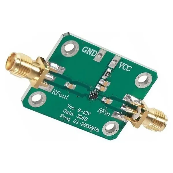 0,1-2000MHz 32dB Gain RF Geniş Bant Amplifikatör Modülü