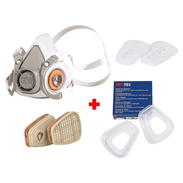 3M 6200 FULL TAKIM GAZ MASKESİ (ORTA BOY)