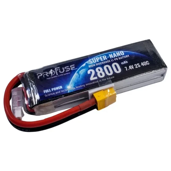 7.4V 2S 2800mAh 40C Lipo Batarya
